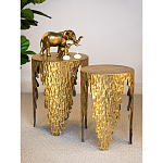 Столик дизайнерский Copper streaks варинант исполнения - 8 | Loft Concept в Новосибирске