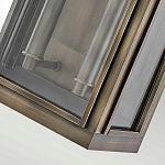 Настенный фонарь прямоугольной формы цвета состаренная латунь с двумя лампами Hinkley варинант исполнения - 3 | Loft Concept в Новосибирске