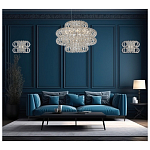 Люстра круглая с россыпью хрусталя Perfection of Diamonds варинант исполнения - 3 | Loft Concept в Новосибирске