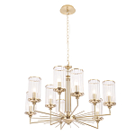 Люстра с 9-ю цилиндрическими стеклянными плафонами Jeanette варинант исполнения - 2 | Loft Concept в Новосибирске