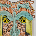 Арт-Объект из нитей Абстрактный портрет Joana Schneider  варинант исполнения - 1 | Loft Concept в Новосибирске