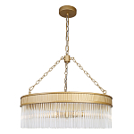 Люстра подвесная круглая со стеклянными трубками Nembus варинант исполнения - 1 | Loft Concept в Новосибирске