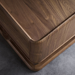 Прикроватный деревянный столик с 2-мя ящиками Moon Walnut Furniture варинант исполнения - 4 | Loft Concept в Новосибирске