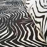 Мебельная ткань Шенилл черно-белый принт 140 см T3-1 варинант исполнения - 2 | Loft Concept в Новосибирске