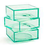 Стол журнальный в форме кубов Acrylic Furniture Lumina Mint Breeze варинант исполнения - 1 | Loft Concept в Новосибирске