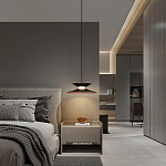 Подвесной светильник черного цвета из металла Obsidian Touch варинант исполнения - 5 | Loft Concept в Новосибирске