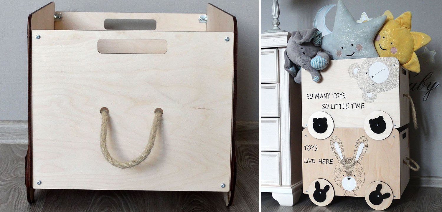 Ящик Wooden Box Bear Ящик Wooden Box Bear - Loft-Concept в Новосибирске
