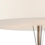 Люстра круглая с белым тканевым абажуром  White Light Diffuser варинант исполнения - 2 | Loft Concept в Новосибирске