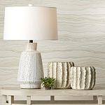 Настольная лампа с корпусом в форме вазы и белым абажуром Lots of Strokes варинант исполнения - 4 | Loft Concept в Новосибирске