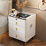 Умная прикроватная тумбочка c зарядкой для телефона Smart Furniture варинант исполнения - 1 | Loft Concept в Новосибирске