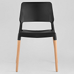 Пластиковый стул на ножках из массива бука Ferret Black 4 шт варинант исполнения - 2 | Loft Concept в Новосибирске