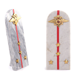 Сувенир Погон МВД из натурального камня мрамор Souvenir Epaulets варинант исполнения - 4 | Loft Concept в Новосибирске