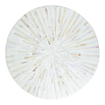 Столик с инкрустацией с перламутровым узором Dominic White варинант исполнения - 2 | Loft Concept в Новосибирске