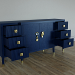 Большой Комод-буфет Elsa Dreams Blue с ящиками варинант исполнения - 1 | Loft Concept в Новосибирске