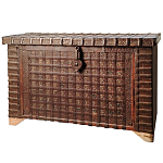 Большой Этнический сундук с металлическим декором  варинант исполнения - 3 | Loft Concept в Новосибирске