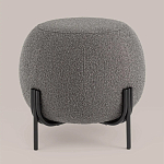 Пуф в ткани букле темно-серого цвета Pikelet варинант исполнения - 2 | Loft Concept в Новосибирске