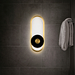 Бра с овальной рамой цвета латунь Midnight Orbit варинант исполнения - 5 | Loft Concept в Новосибирске