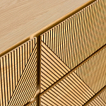 Комод с геометрическим рисунком на ящиках Anders Light Wood варинант исполнения - 5 | Loft Concept в Новосибирске