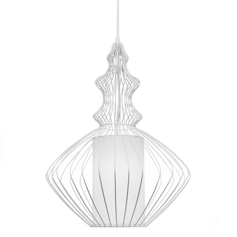 Подвесной светильник Wire Dream Pendant 2 Белый Белый Подвесной светильник Wire Dream Pendant 2 Белый Белый в Новосибирске | Loft Concept