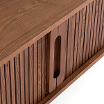 ТВ-тумба с двумя раздвижными дверцами Toinette Brown TV Stand варинант исполнения - 5 | Loft Concept в Новосибирске