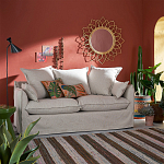 Зеркало из ротанга в форме цветка WICKER MIRROR 90 варинант исполнения - 3 | Loft Concept в Новосибирске