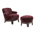 Премиальное Кресло с пуфом Turin варинант исполнения - 1 | Loft Concept в Новосибирске