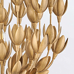 Люстра золотого цвета из множества металлических лепестков в форме тюльпанов Hinkley варинант исполнения - 7 | Loft Concept в Новосибирске