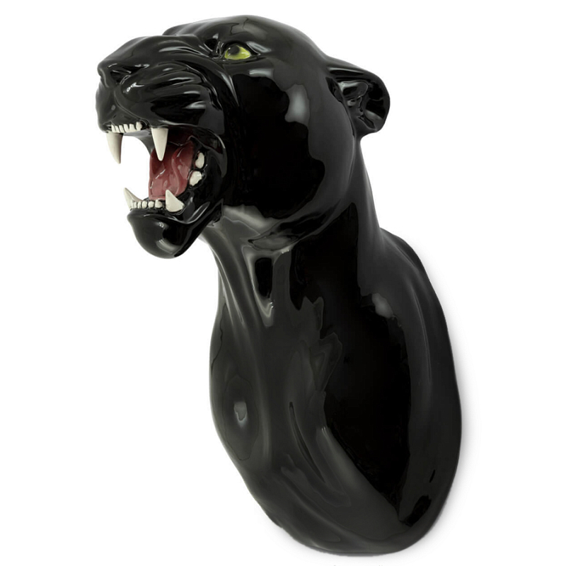 Аксессуар на стену Пантера Abhika LEOPARD HEAD HANGING Черный в Новосибирске | Loft Concept 