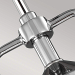 Подвесной светильник цвета хром с рифленым стеклянным цилиндрическим плафоном в современном стиле Feiss варинант исполнения - 4 | Loft Concept в Новосибирске