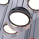 Люстра каскадная с черным круглым основанием 27 подвесов Celestial Waltz варинант исполнения - 4 | Loft Concept в Новосибирске