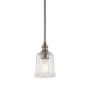 Подвесной светильник со стеклянным плафоном в форме колокола с эффектом пузырьков Kichler