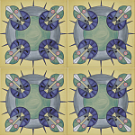 Плитка дизайнерская с узором Экипаж варинант исполнения - 2 | Loft Concept в Новосибирске