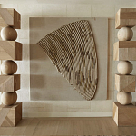 Декор настенный в Эко стиле рафия Malibu wall panel варинант исполнения - 2 | Loft Concept в Новосибирске