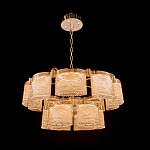 Люстра двухъярусная с текстурными овальными абажурами Splendor Palace Style варинант исполнения - 1 | Loft Concept в Новосибирске