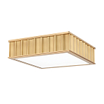 Потолочный светильник квадратный с гофрированным латунным абажуром Millennium варинант исполнения - 1 | Loft Concept в Новосибирске