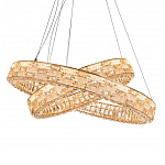 Люстра на 2 кольца с текстурной огранкой Reflection of Reality варинант исполнения - 2 | Loft Concept в Новосибирске