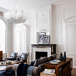 Подвесной светильник с белым фигурным абажуром и мягкими волнистыми краями Cloud Motion  варинант исполнения - 20 | Loft Concept в Новосибирске