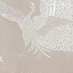Обои ручная роспись в стиле Арт-деко Whistler Peacocks Special Colourway on Almost Mauve dyed silk варинант исполнения - 2 | Loft Concept в Новосибирске