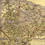 Обои ручная роспись Le Brésil Amarelo Deep Rich Gold варинант исполнения - 2 | Loft Concept в Новосибирске