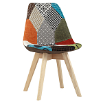 Стул с обивкой в стиле пэчворк Arvika варинант исполнения - 1 | Loft Concept в Новосибирске