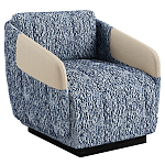 Дизайнерское Кресло William с кожаными подлокотниками  варинант исполнения - 1 | Loft Concept в Новосибирске