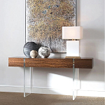 Консоль прямоугольная с выдвижным ящиком на прозрачных ножках Hitchcock варинант исполнения - 1 | Loft Concept в Новосибирске