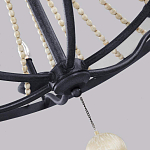 Люстра с 6-ю лампами и кремовыми деревянными бусинами Feiss варинант исполнения - 4 | Loft Concept в Новосибирске