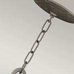 Люстра подвесная с широким белым текстильным абажуром и вертикальными декоративными элементами Hinkley варинант исполнения - 7 | Loft Concept в Новосибирске