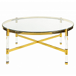 Кофейный столик со столешницей из стекла Crossy варинант исполнения - 1 | Loft Concept в Новосибирске