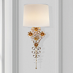 Бра с цветочным основанием и тканевым абажуром Tugella Flower Lamp варинант исполнения - 2 | Loft Concept в Новосибирске