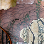 Обои ручная роспись Willow & Waves Original colourway on Edo painted Xuan paper with antiquing варинант исполнения - 2 | Loft Concept в Новосибирске