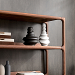 Стеллаж в гостиную для книг Moon Walnut Furniture варинант исполнения - 6 | Loft Concept в Новосибирске