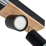 Потолочный светильник черный GAVIN WOOD варинант исполнения - 2 | Loft Concept в Новосибирске