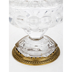 Чаша из прозрачного стекла на ножке с бронзовой ручкой в виде ветки Eden Garden варинант исполнения - 4 | Loft Concept в Новосибирске